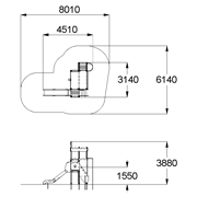 План-схема: 005297 - Детский игровой комплекс «Крепость»