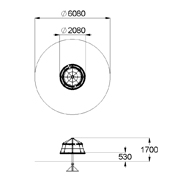 План-схема: 007017 - Сетка с вращением «Усечённая пирамида»