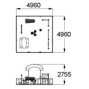 План-схема: 002570 - Музыкальная  площадка