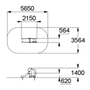 План-схема: 004218 - Горка «Слоненок» Н пл.=0,6 м