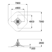 План-схема: 007002 - Сетка малая «Пирамида»