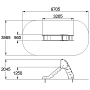 План-схема: 004202 - Горка «Мини» H пл.= 1,2 м