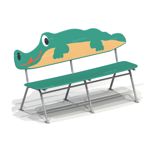 002403 - Скамейка детская «Крокодил» - детальное фото