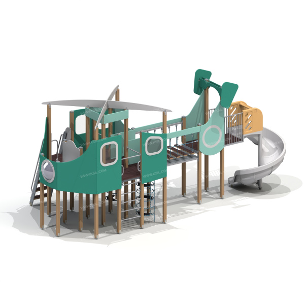 004438 - Детский игровой комплекс «Транспортный вертолет» - детальное фото