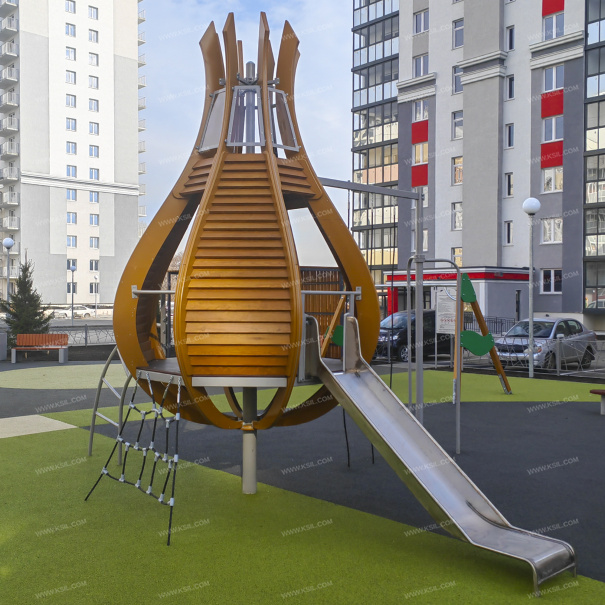 005324 - Детский игровой комплекс «Тюльпаны» - фото пример 1