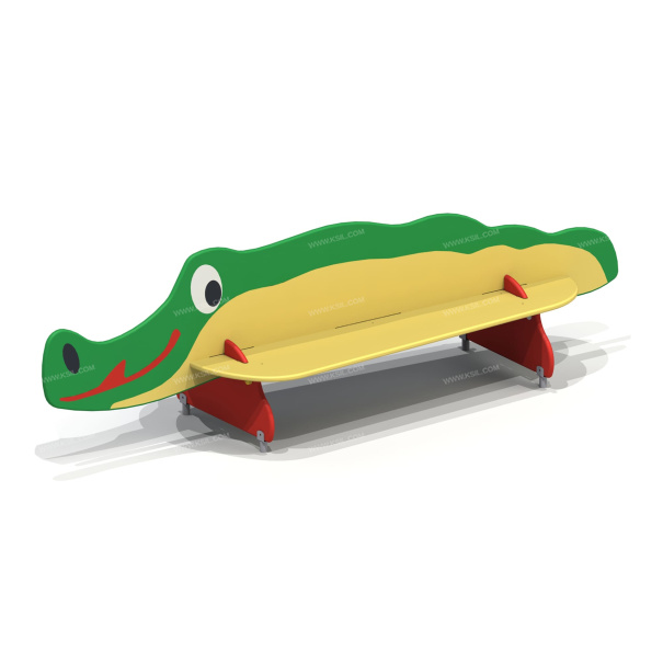 002409 - Скамейка детская «Крокодил» - детальное фото