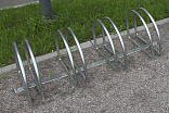 002712 - Стойка для парковки велосипедов оцинкованная - фото превью 1