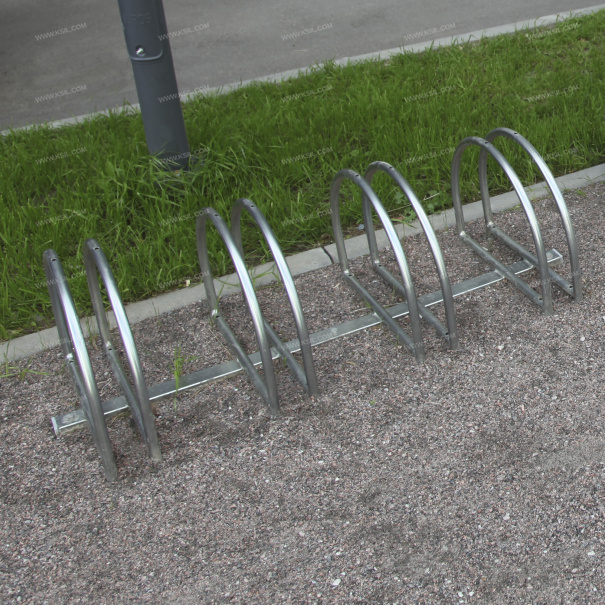 002712 - Стойка для парковки велосипедов оцинкованная - фото пример 1