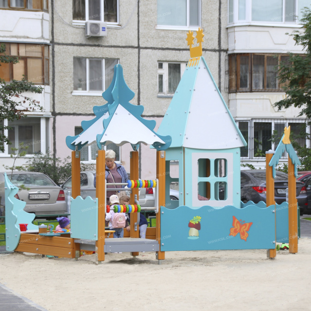 004272 - Песочный дворик «Домик на опушке» - фото пример 2