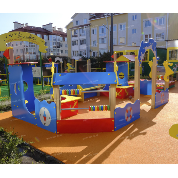 004267 - Песочный дворик «Океан» - фото пример 1