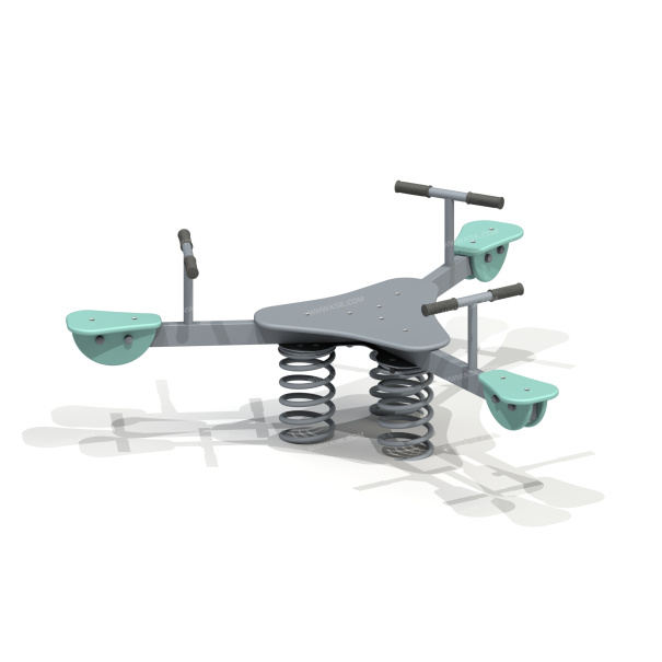 004179 - Качалка на 3-х пружинах «Трилистник» - детальное фото