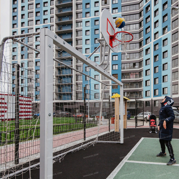 006603 - Гандбольные ворота с баскетбольным щитом - фото пример 2
