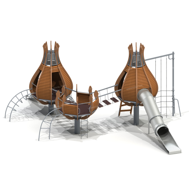 005322 - Детский игровой комплекс «Тюльпаны» - детальное фото