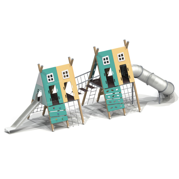 005425 - Детский игровой комплекс «Домики» - детальное фото