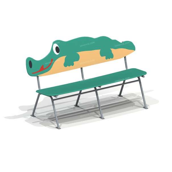 002403 - Скамейка детская «Крокодил» - детальное фото