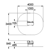 План-схема: 002407 - Скамейка детская «Львенок»