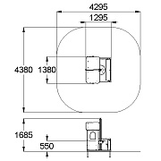 План-схема: 004325 - Домик с палисадником