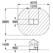 План-схема: 004319 - Домик-беседка
