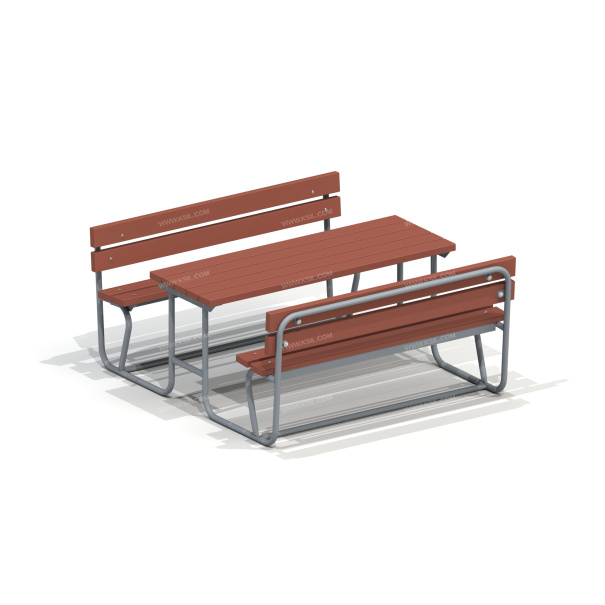 002605 - Стол со скамьями - детальное фото