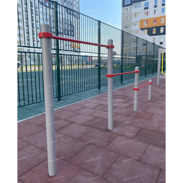 006445 - Тройной каскад турников для отжимания и подтягивания - фото пример 1