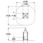 План-схема: 004311 - Домик-беседка «Опушка»