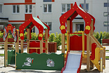 004281 - Песочный дворик с горкой «Лесная сказка» - фото превью 2