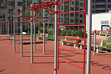 006452 - Комплекс из 5 турников, шведской стенки и рукохода зигзаг - фото превью 2