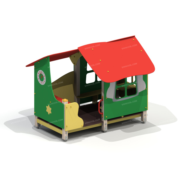 004330 - Домик-беседка с часами - детальное фото