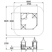План-схема: 004258 - Песочный дворик «Коралл»