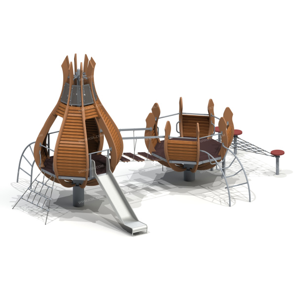 005323 - Детский игровой комплекс «Тюльпаны» - детальное фото