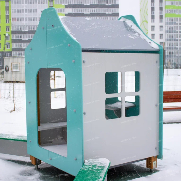 004352 - Песочный дворик «Домики в лесу» - фото пример 5