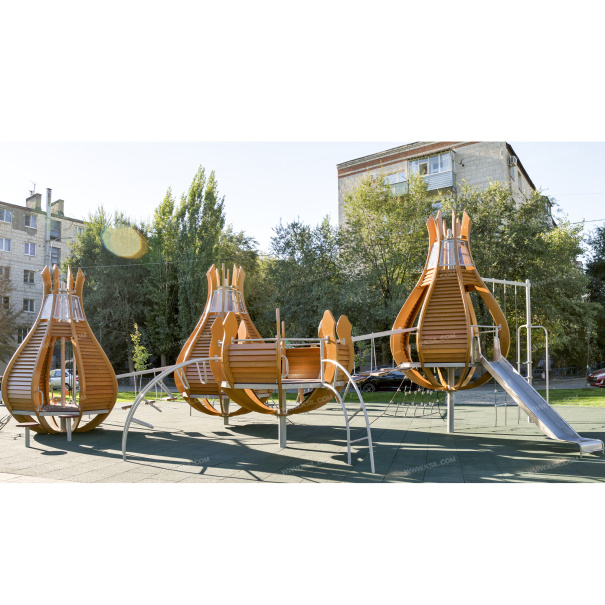 005320 - Детский игровой комплекс «Тюльпаны» - фото пример 2