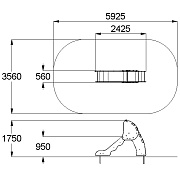 План-схема: 004201 - Горка «Мини» H пл.= 0,9 м