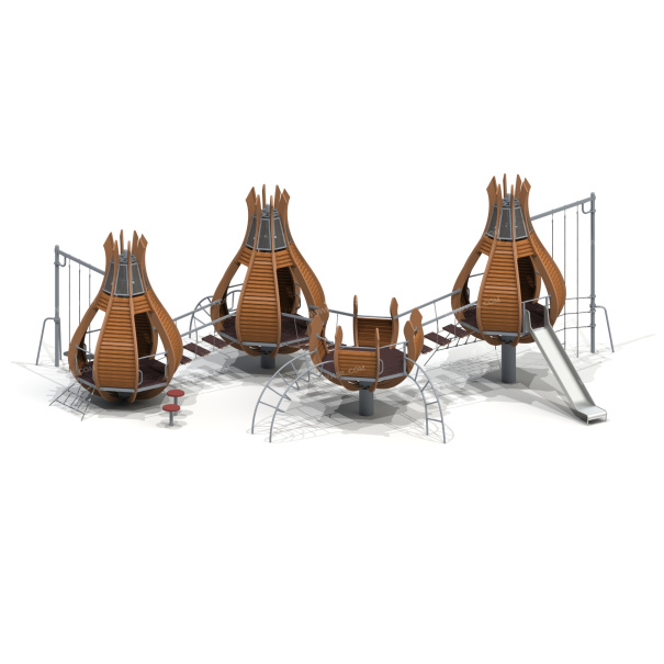 005320 - Детский игровой комплекс «Тюльпаны» - детальное фото