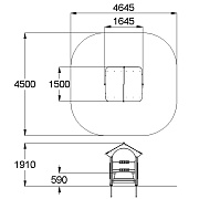 План-схема: 004331 - Домик-беседка