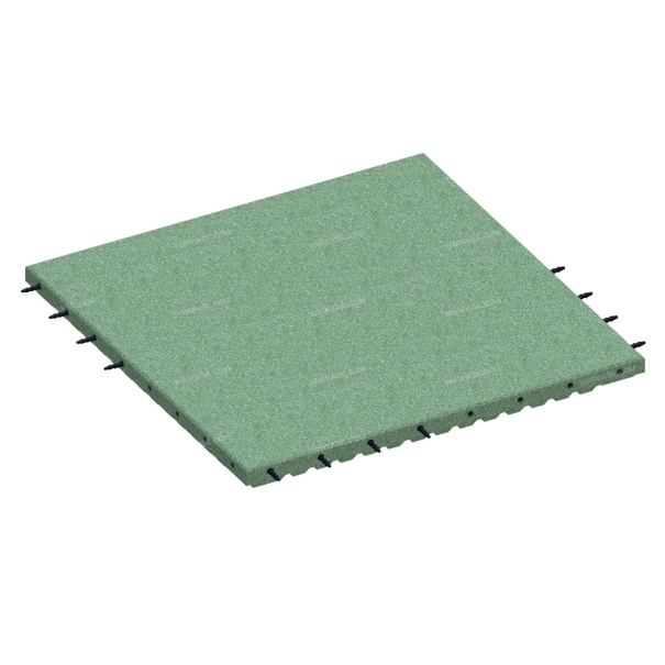 003566 - Коврик резиновый прямой 1000х1000х60 зеленый - детальное фото