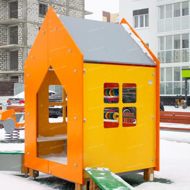 004352 - Песочный дворик «Домики в лесу» - фото пример 6