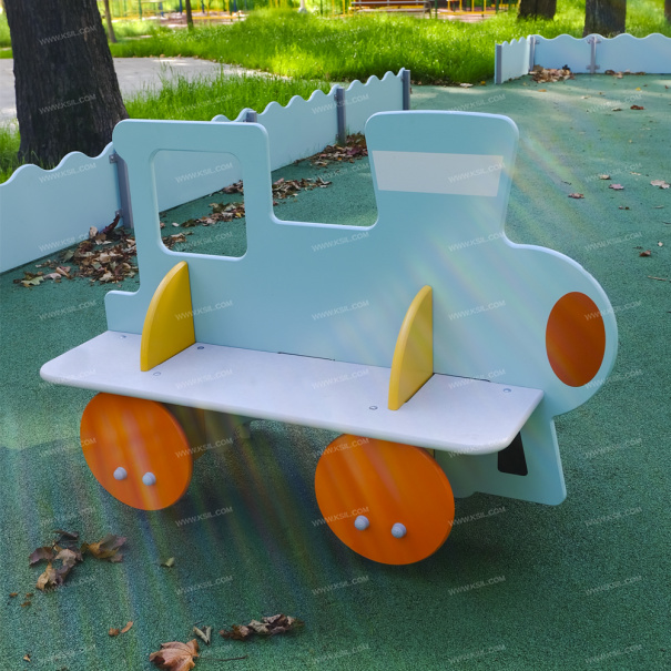 002401 - Скамейка детская «Паровозик» - фото пример 1