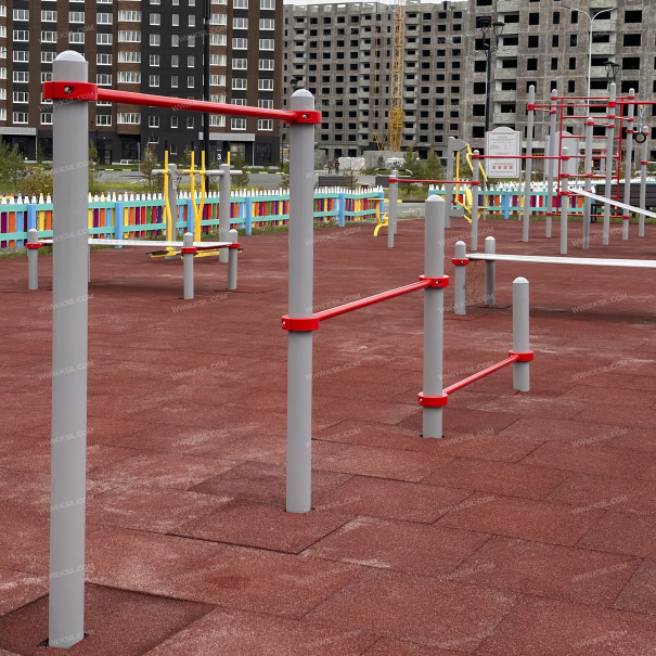 006445 - Тройной каскад турников для отжимания и подтягивания - фото пример 2