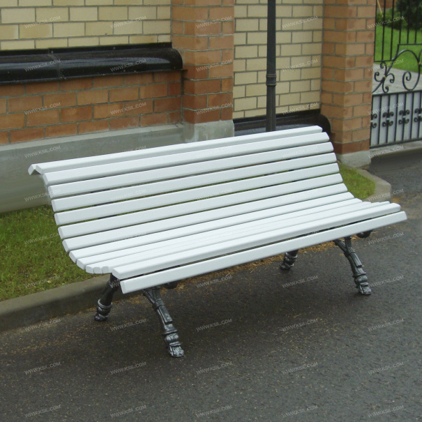 002308 - Диван садово-парковый на чугунных ножках - фото пример 1