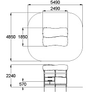 План-схема: 004332 - Домик-беседка