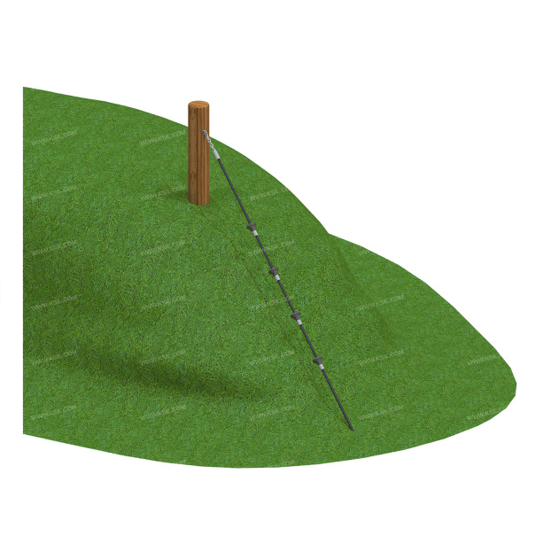 002583 - Столб с канатом с зацепами - детальное фото