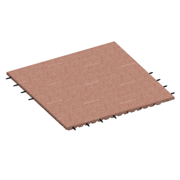 003543 - Коврик резиновый прямой 1000х1000х45 коричневый - детальное фото