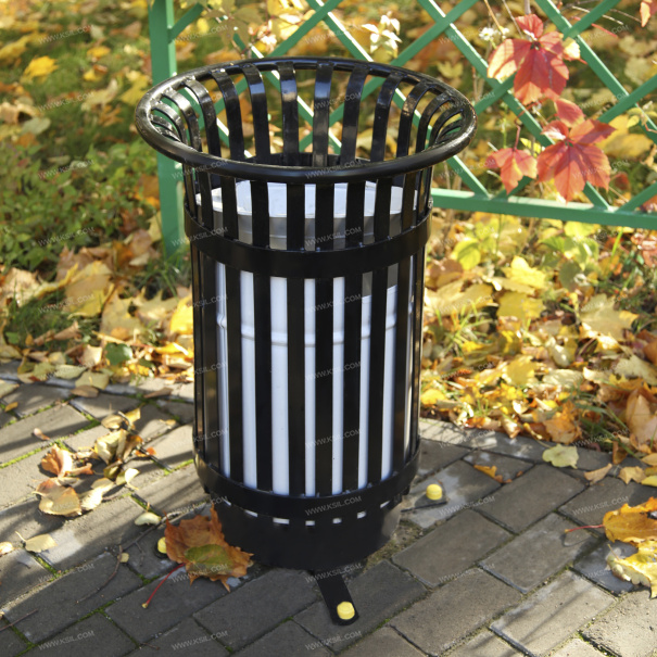 001212 - Урна металлическая оцинкованная - фото пример 1