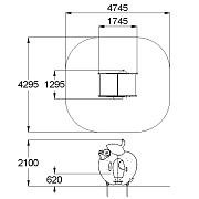 План-схема: 004317 - Домик-беседка «Яблоко»