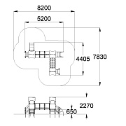План-схема: 005122 - Детский игровой комплекс «Мини»