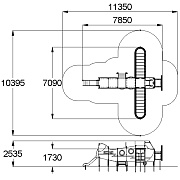 План-схема: 004435 - Детский игровой комплекс «Самолёт»