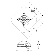 План-схема: 007010 - Пространственные сетки «Сферы»
