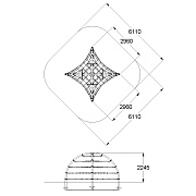 План-схема: 007011 - Пространственные сетки «Сферы»