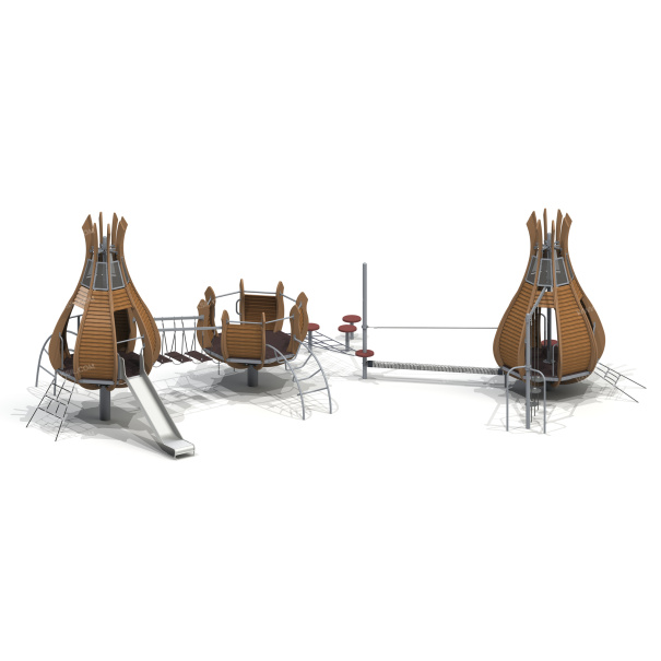 005321 - Детский игровой комплекс «Тюльпаны» - детальное фото